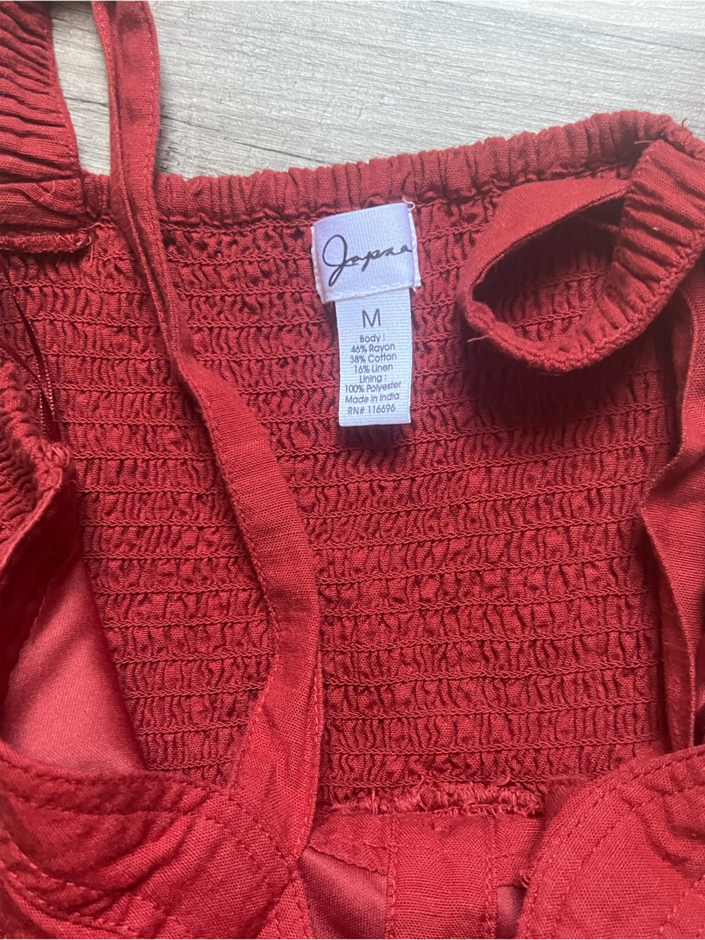 Japna Red Button-Front Mini Dress - Picture 2 of 2